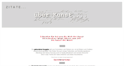 Desktop Screenshot of kunstzitate.de