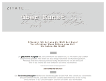 Tablet Screenshot of kunstzitate.de